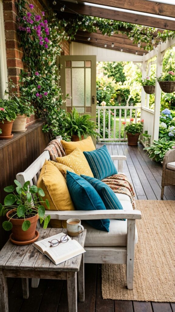 14. Add a Pop of Color with Cushions