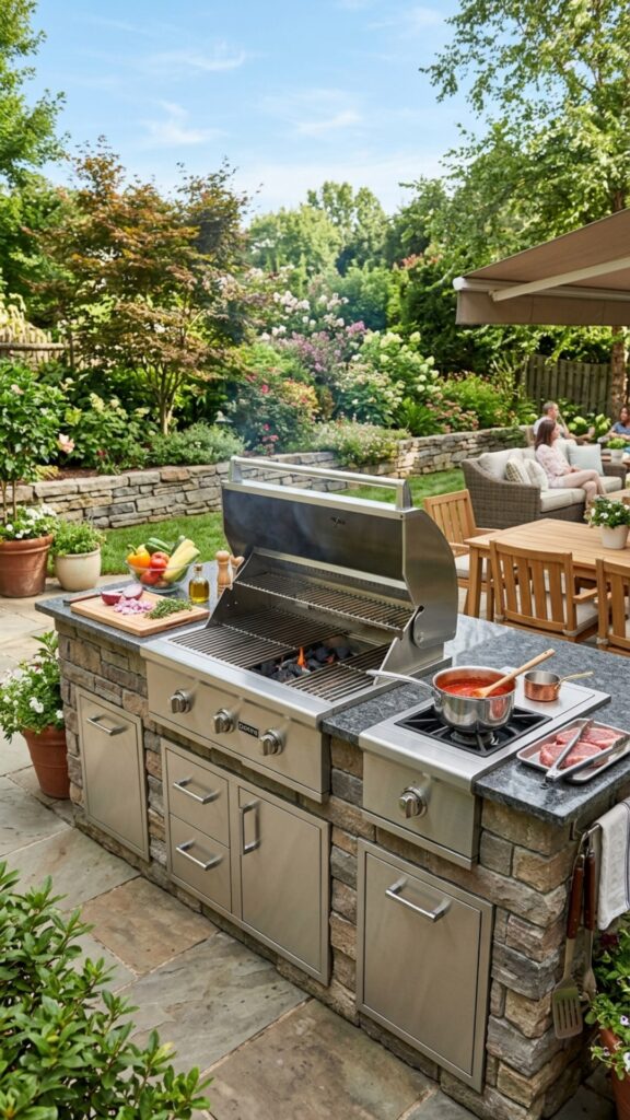 14. Add a Side Burner for Sauces and Sides