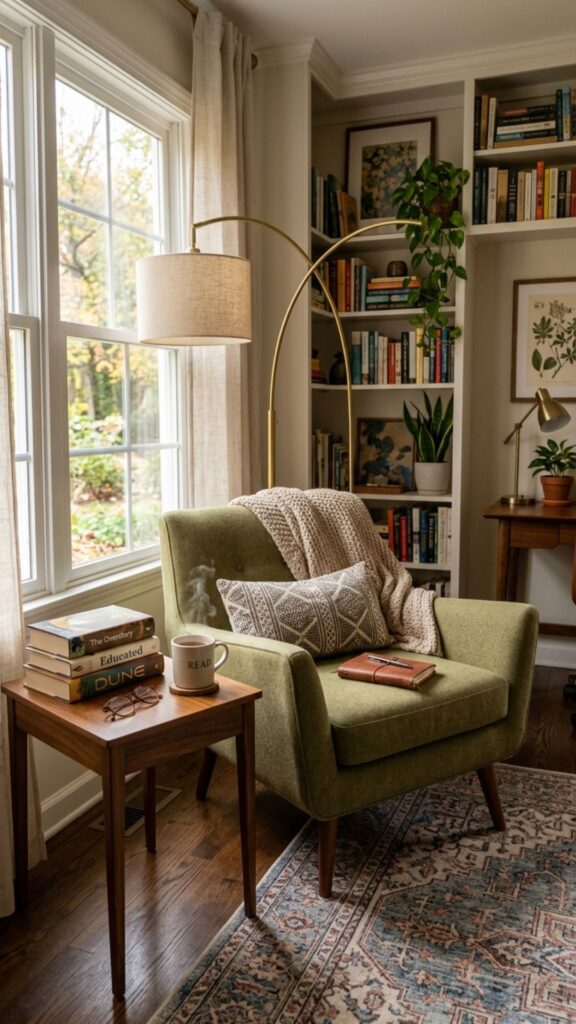 14. Build a Stylish Reading Corner