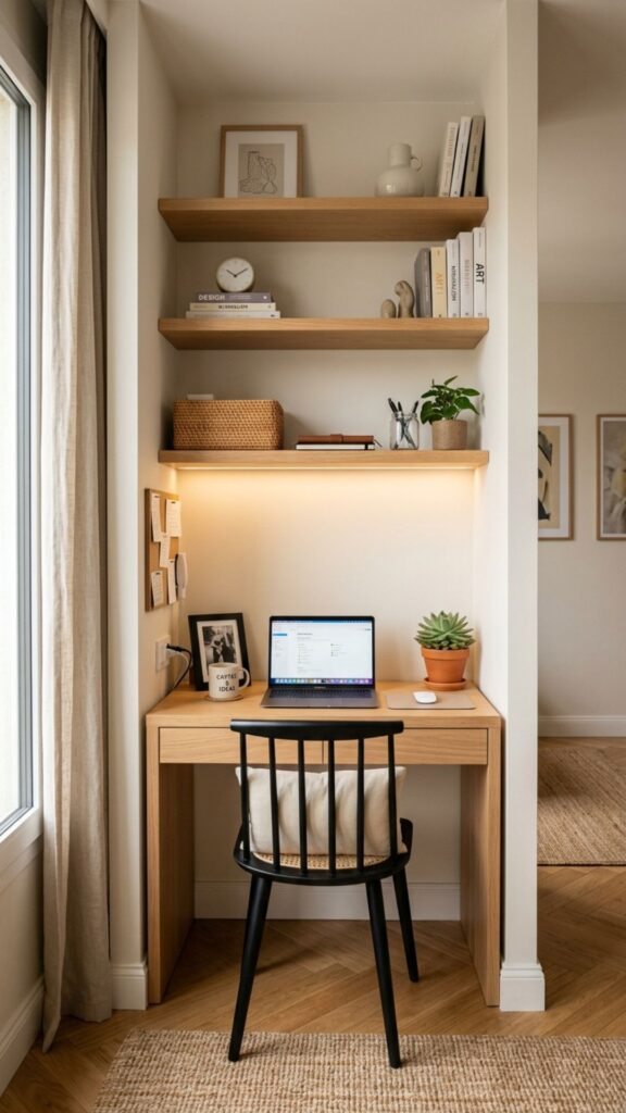 14. Build an Office Inside an Alcove