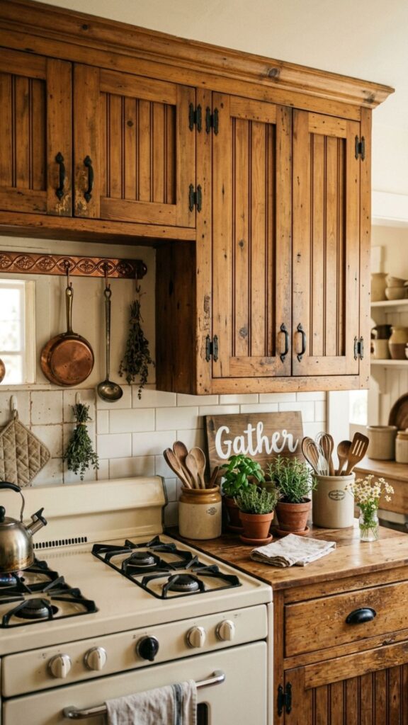14. Cabinet With Farmhouse Sign Details