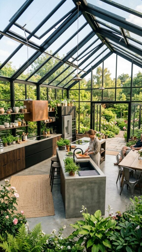 14. Convertible Greenhouse Kitchen