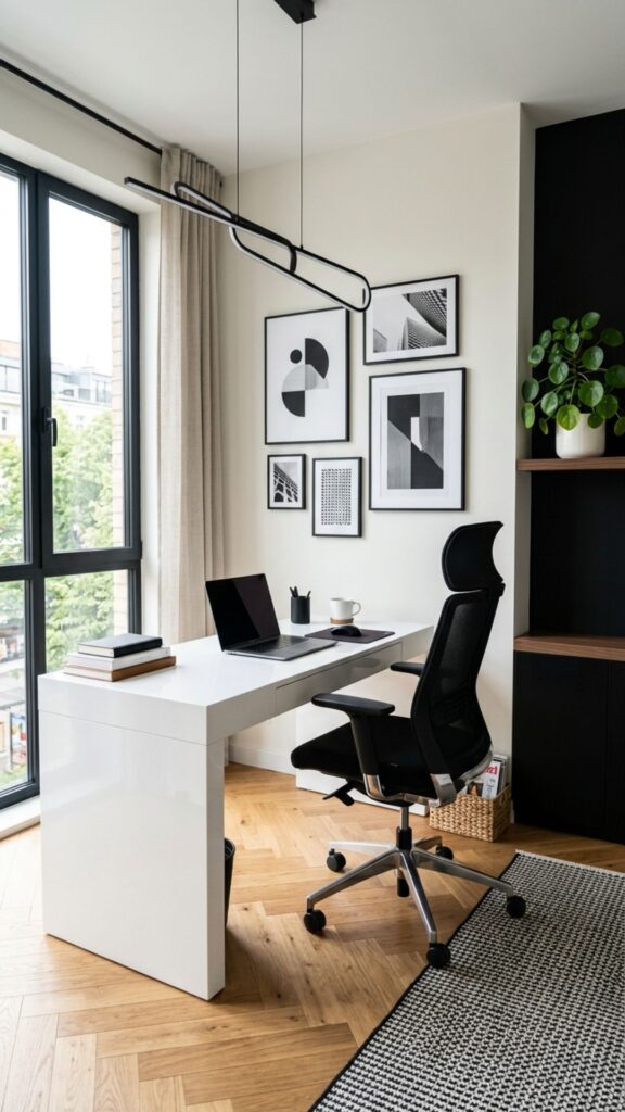 14. Create a Black-and-White Office