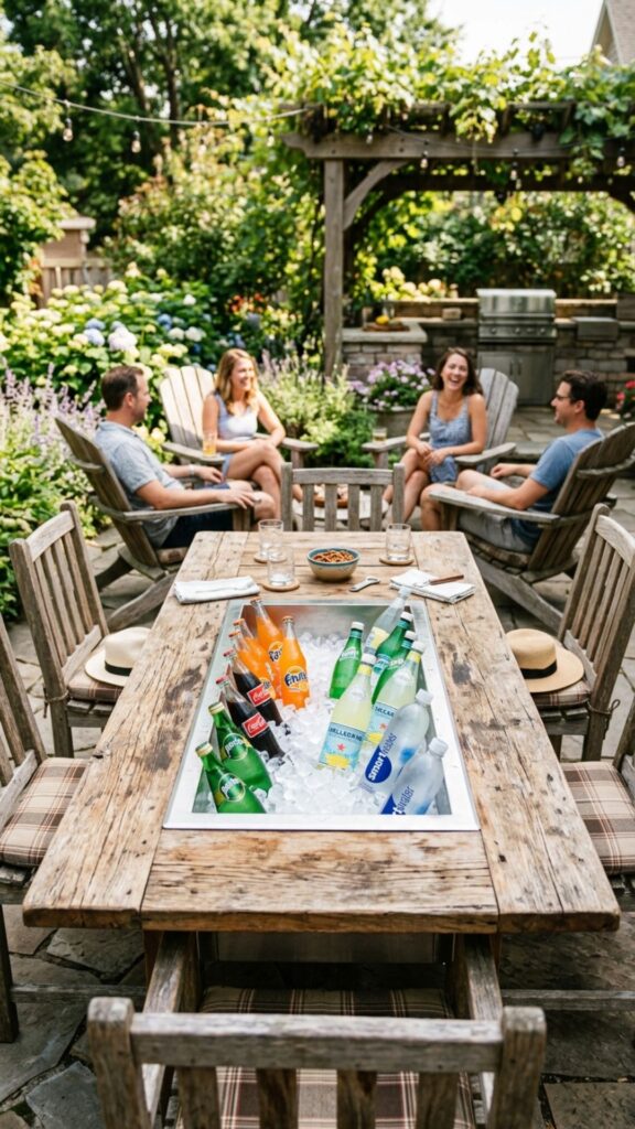 14. Create a Built-In Cooler Table