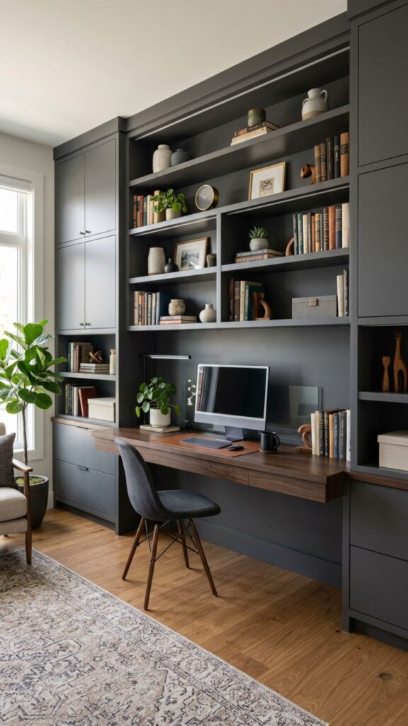 14. Create a Built-In Desk Wall