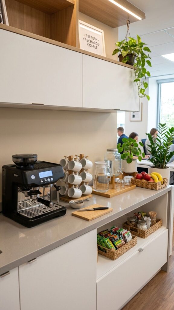 14. Create a Coffee and Refreshment Station