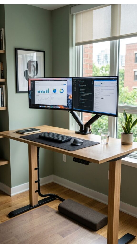 14. Create a Dual-Monitor High Desk Setup