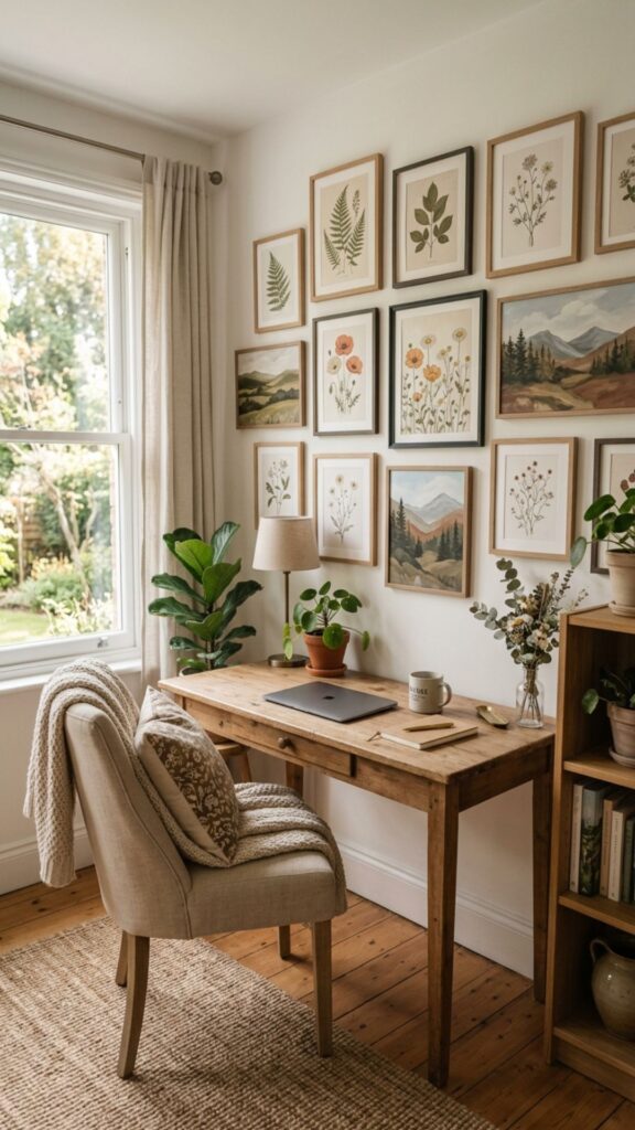 14. Decorate With Nature-Inspired Artwork
