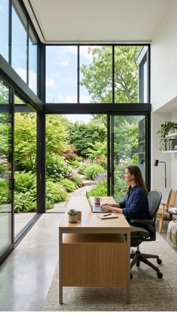 14. Glass Office Facing the Garden