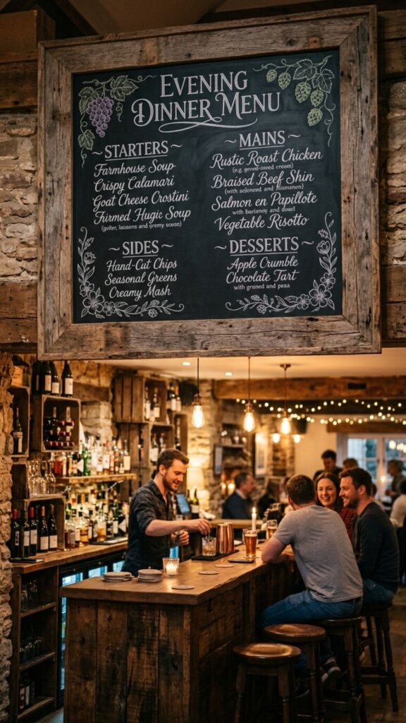 14. Install a Chalkboard Menu or Sign