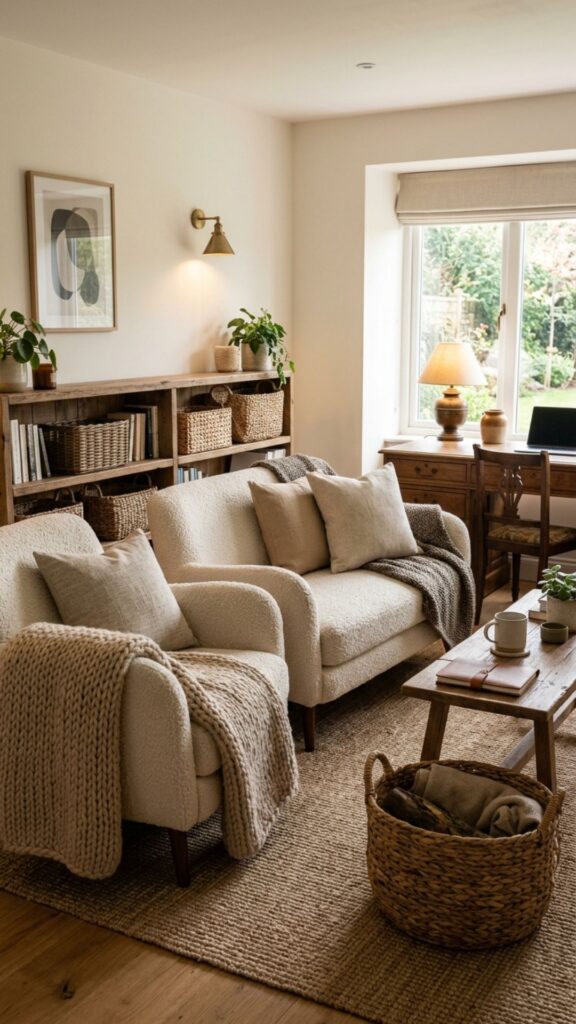14. Introduce Texture With Bouclé and Knitted Fabrics