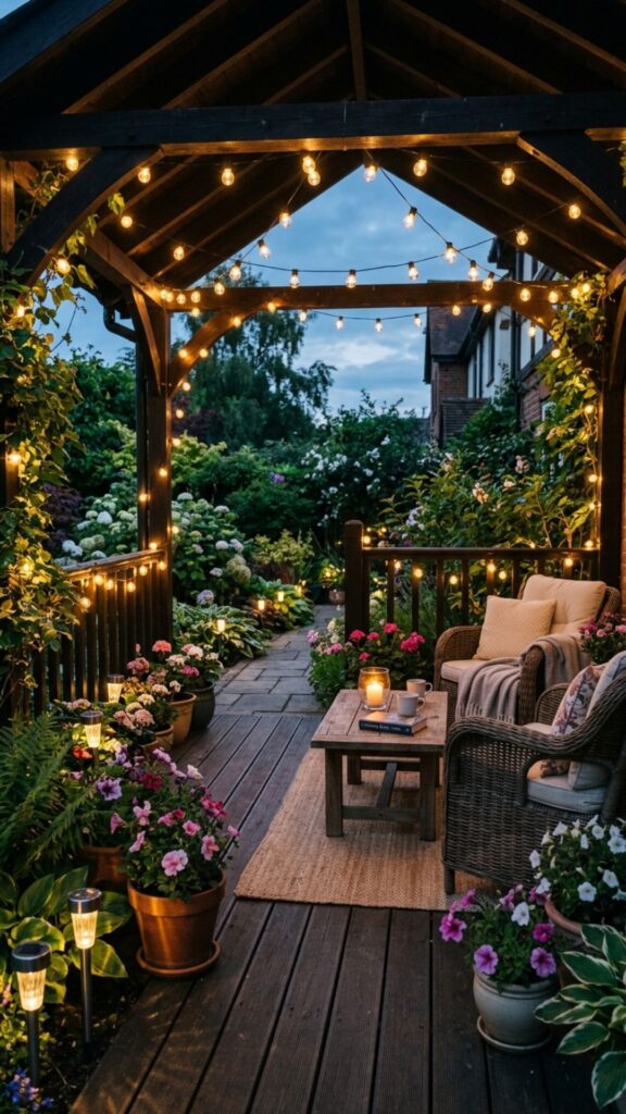 14. Light It Up With Solar Garden Lights