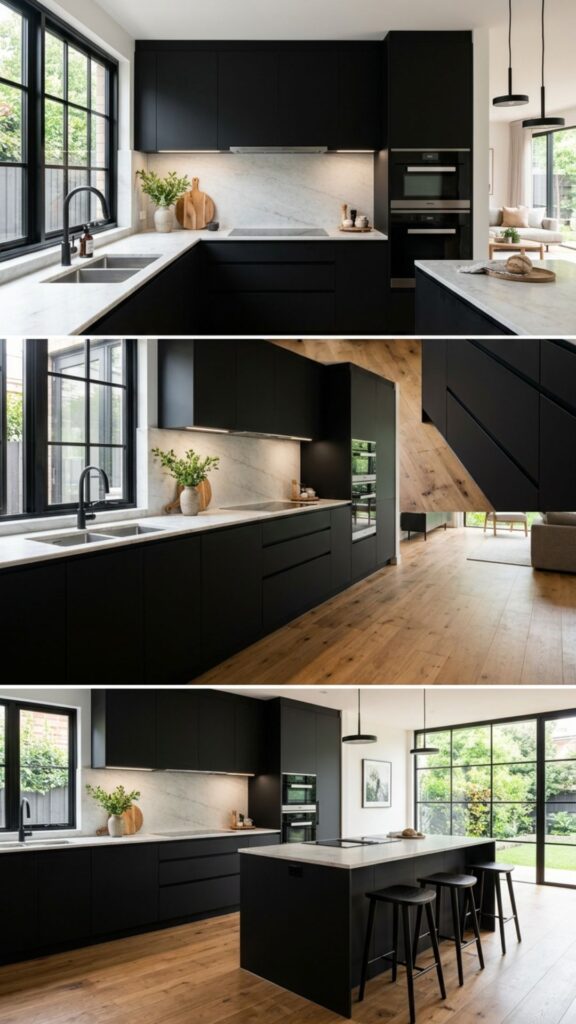 14. Match Cabinets With Window Frames