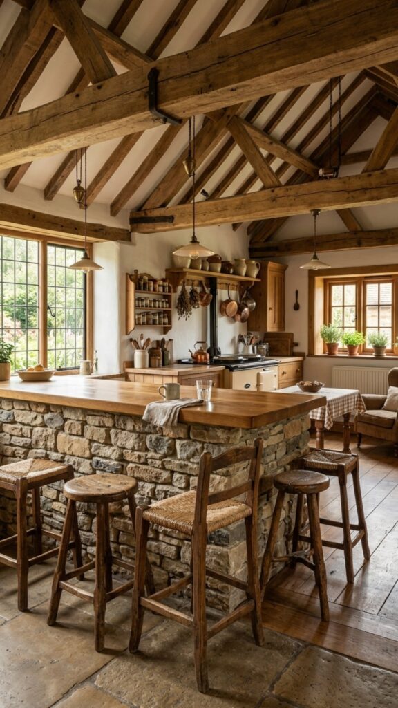 14. Stacked Stone Bar and Seating Wall
