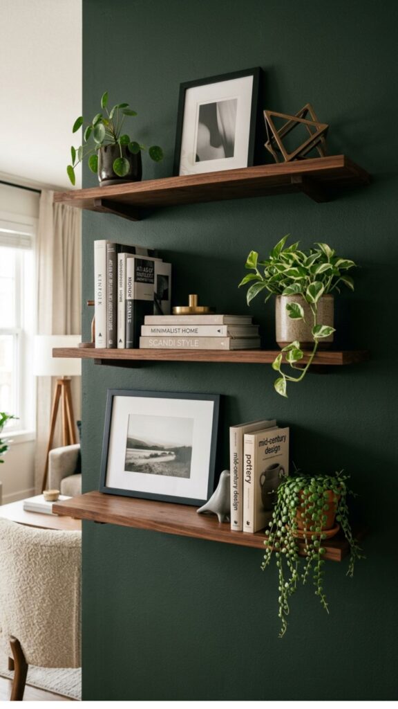14. Style Floating Shelves