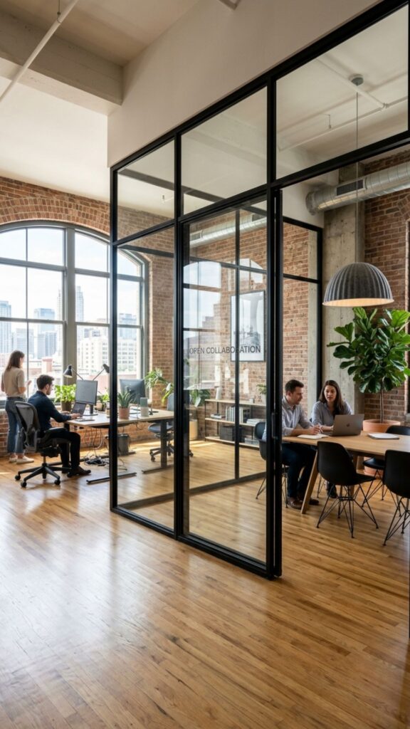 14. Use Glass to Keep the Office Feeling Open