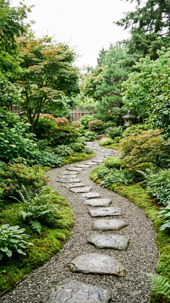 14. Use Gravel and Stepping Stone Pathways