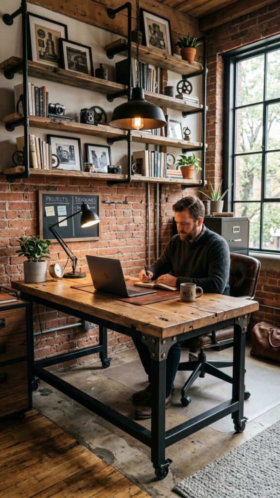 14. Use Industrial-Style Furniture