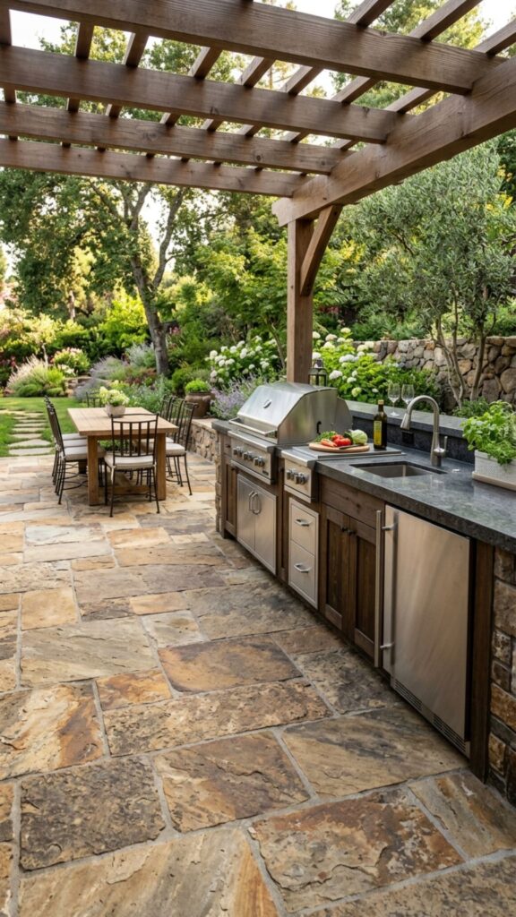 14. Use Natural Stone Flooring
