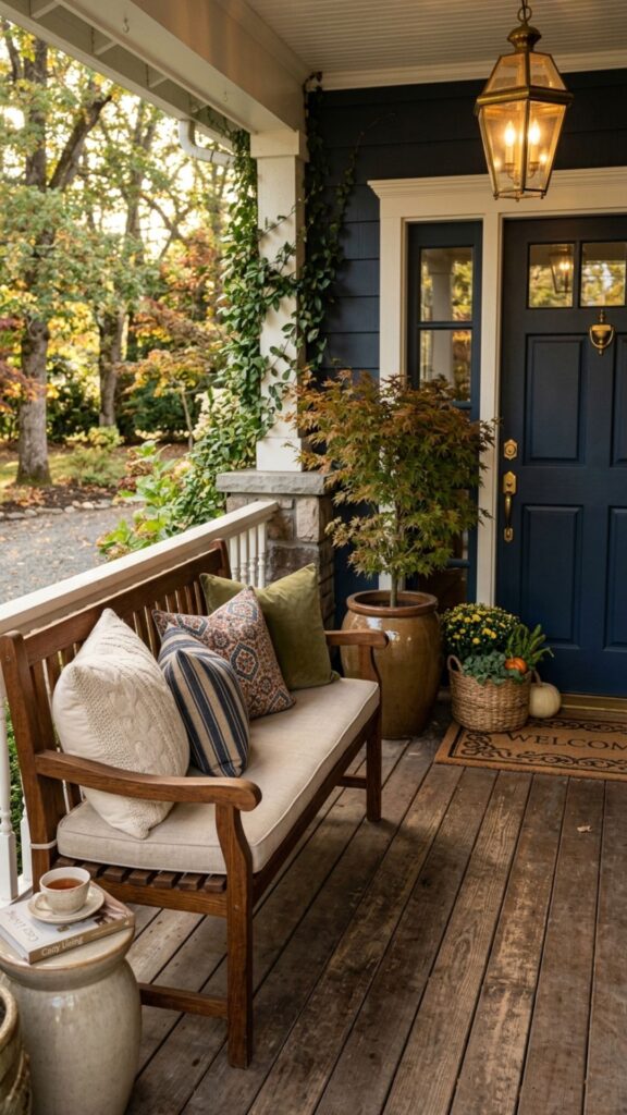 15. Add a Bench for Extra Seating