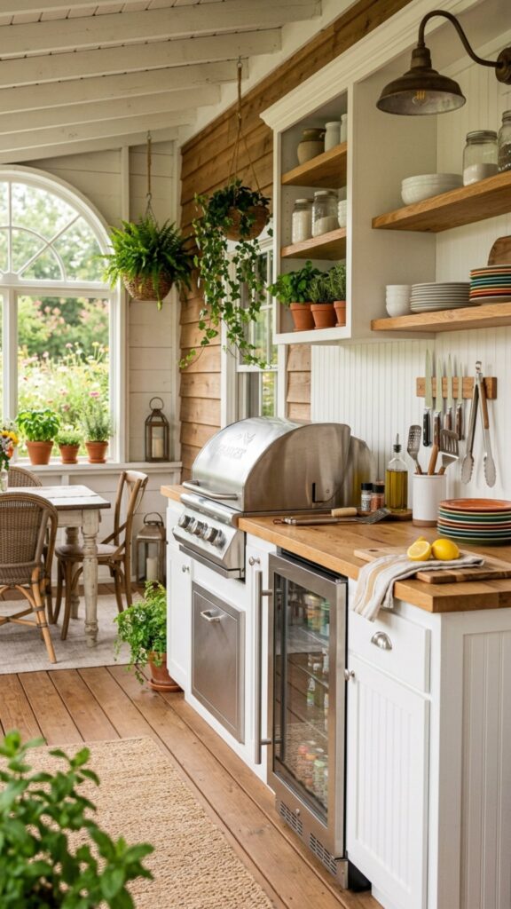 15. Add a Compact Outdoor Refrigerator