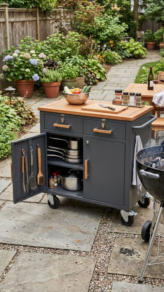 15. Add a Rolling Storage Cabinet