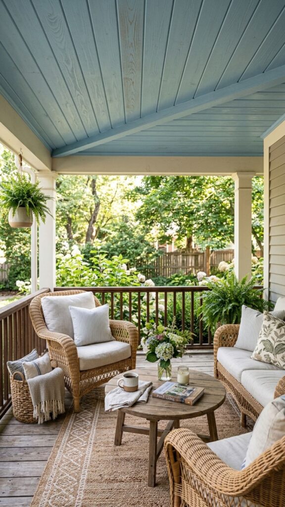 15. Add a Tongue-and-Groove Porch Ceiling