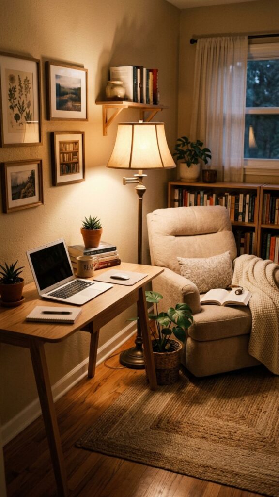 15. Build a Cozy Reading and Working Corner