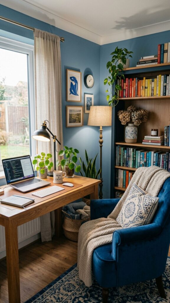 15. Create a Blue Reading and Work Space