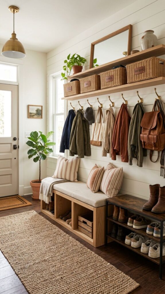15. Create a Mudroom Entry Zone