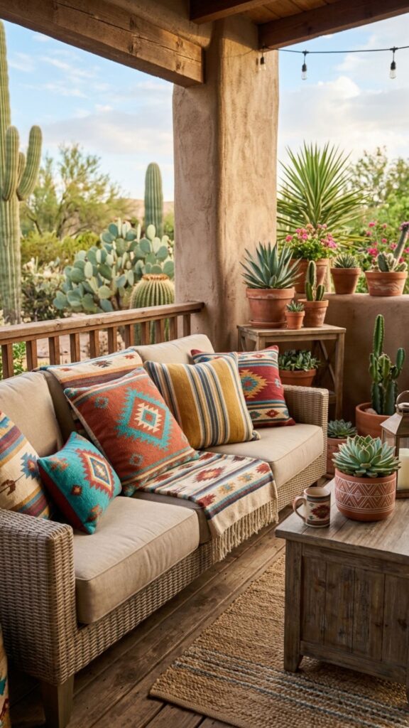 15. Decorate with Southwest Textiles