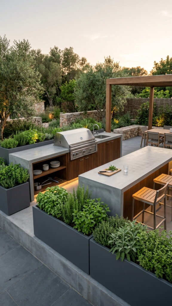 15. Frame the Space With Simple Planters