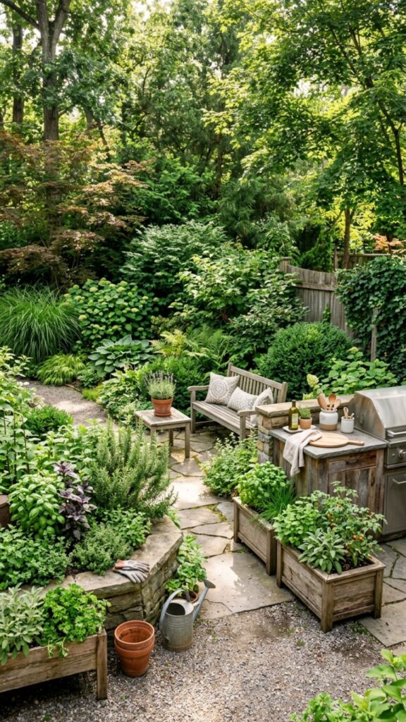 15. Grow a Green Backdrop of Plants