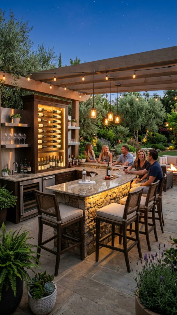 15. Include a Built-In Bar Area