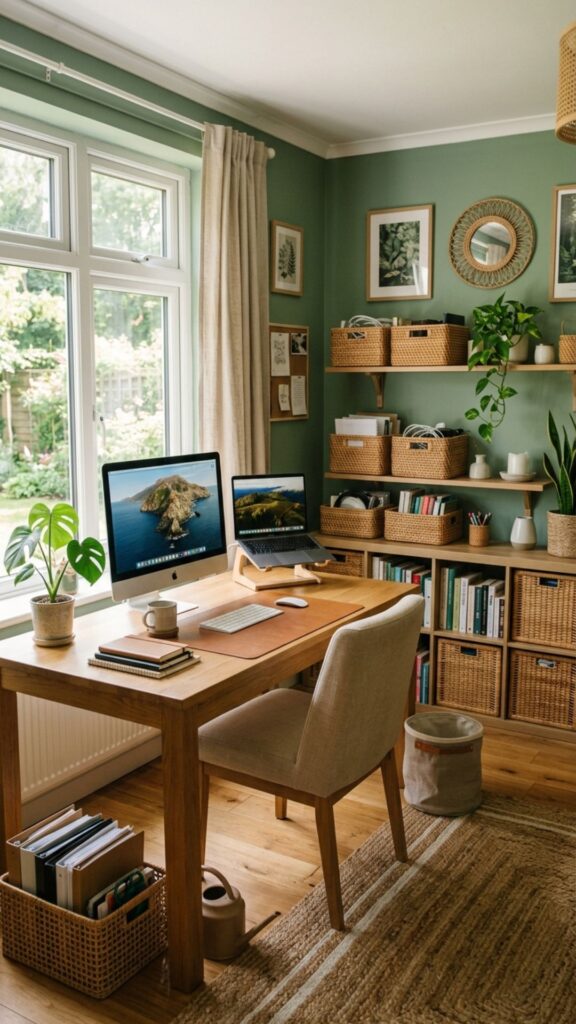 15. Incorporate Woven Baskets