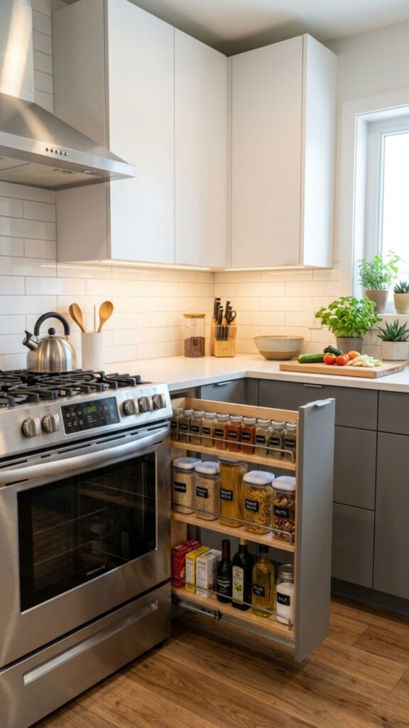 15. Install Sliding Pantry Cabinets