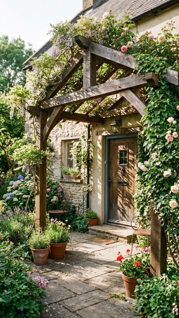 15. Install a Timber Pergola or Overhang