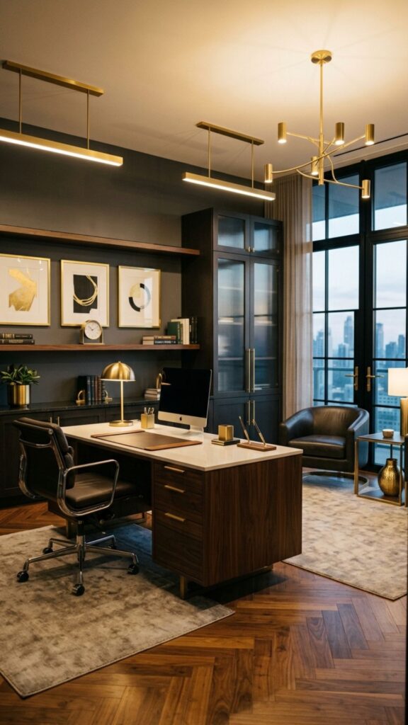 15. Introduce Brass or Metallic Accents