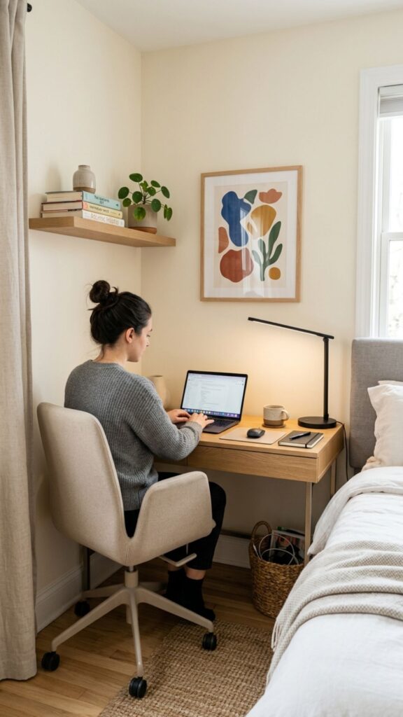 15. Make a Small Office Corner Feel Intentional