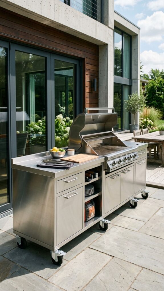 15. Modular Grill Island on Casters