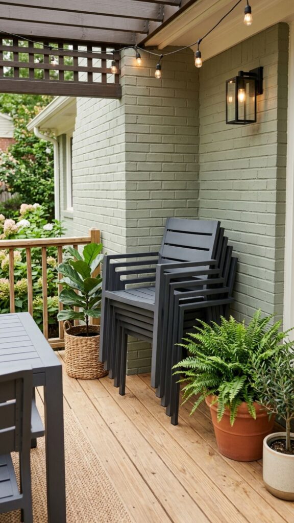 15. Stackable Chairs for Easy Storage