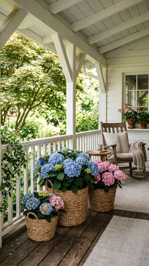 15. Use Woven Baskets as Planter Covers
