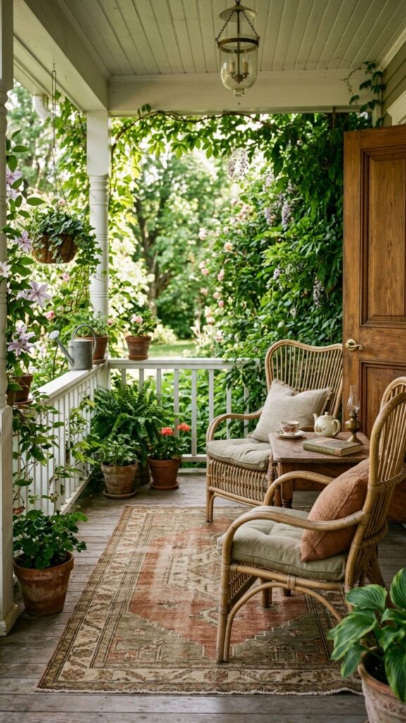 15. Vintage or Rattan Furniture for Character