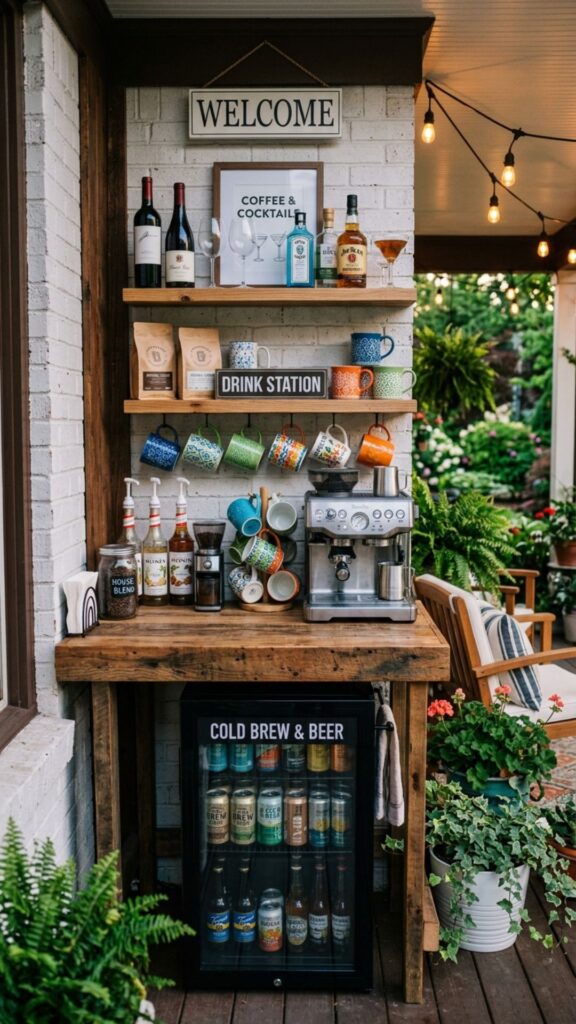 16. A Small Bar or Coffee Station