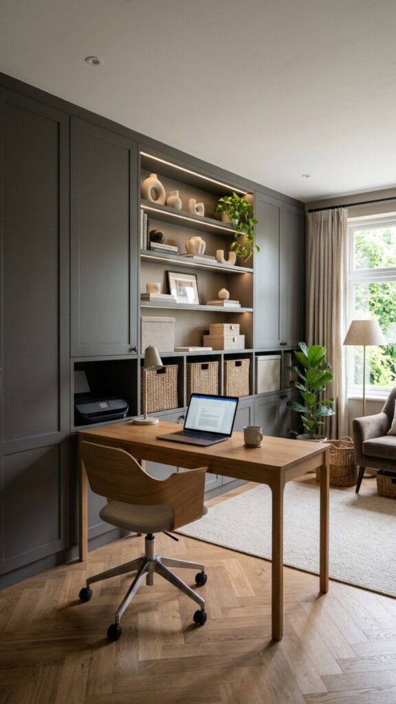 16. Add Beautiful Hidden Storage