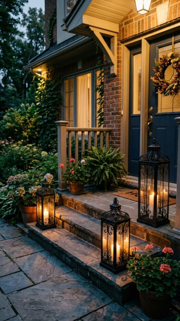 16. Add Layered Outdoor Lanterns