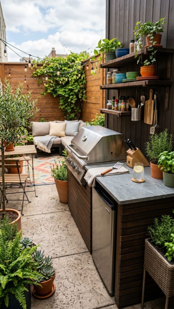 16. Add a Fire Pit for After-Dinner Gathering