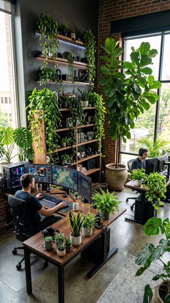 16. Bring Plants Into the Gaming Office