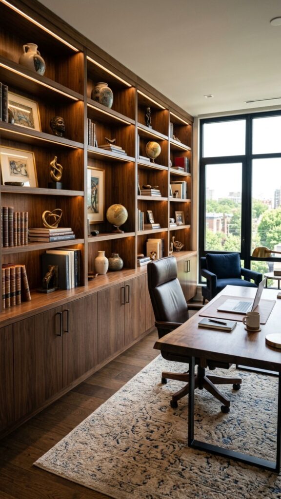 16. Build a Floor-to-Ceiling Storage Wall