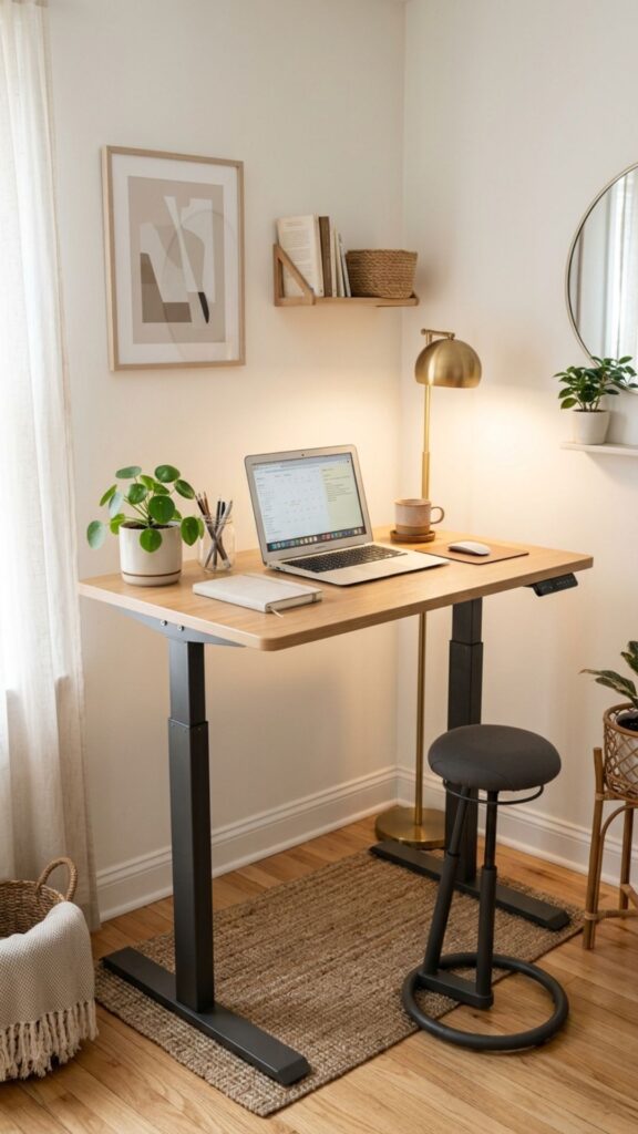 16. Build a Small-Corner Adjustable Office
